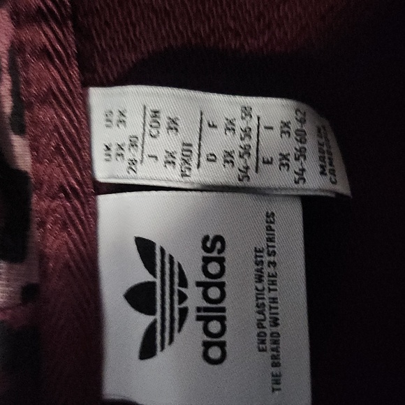 adidas Burgundy Hoodie with Leopard Details - Picture 4 of 4